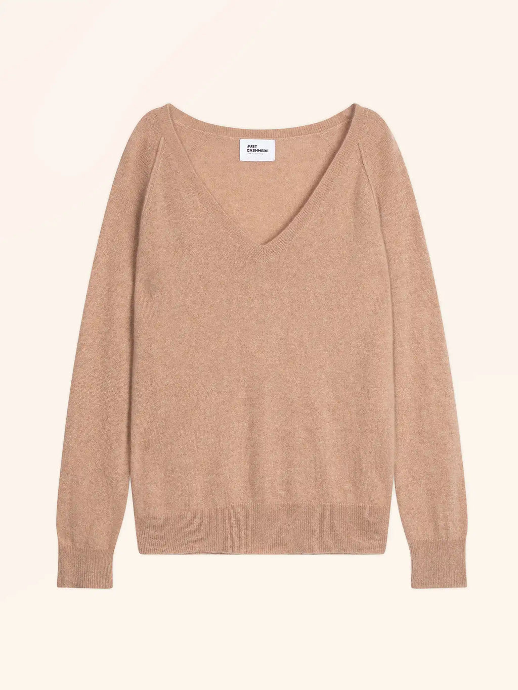 PHOEBE pull col V camel chiné