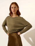 REBECCA pullover chauve souris army