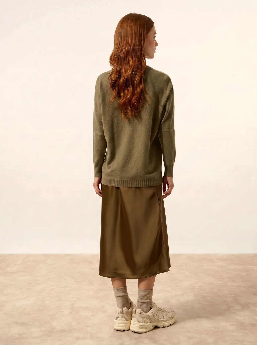 REBECCA pullover chauve souris army