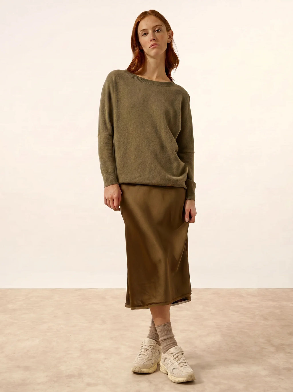 REBECCA pullover chauve souris army