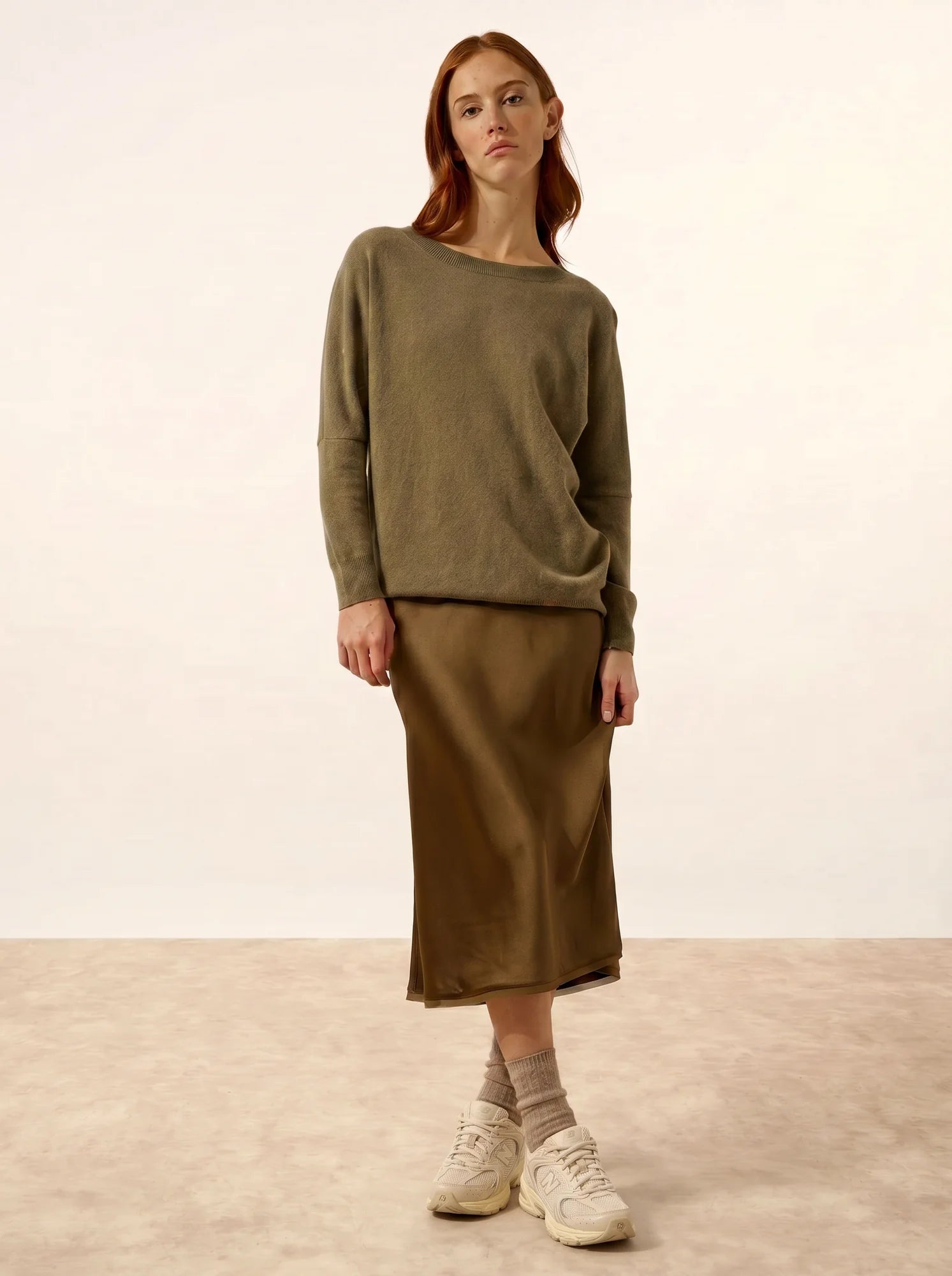 REBECCA pullover chauve souris army