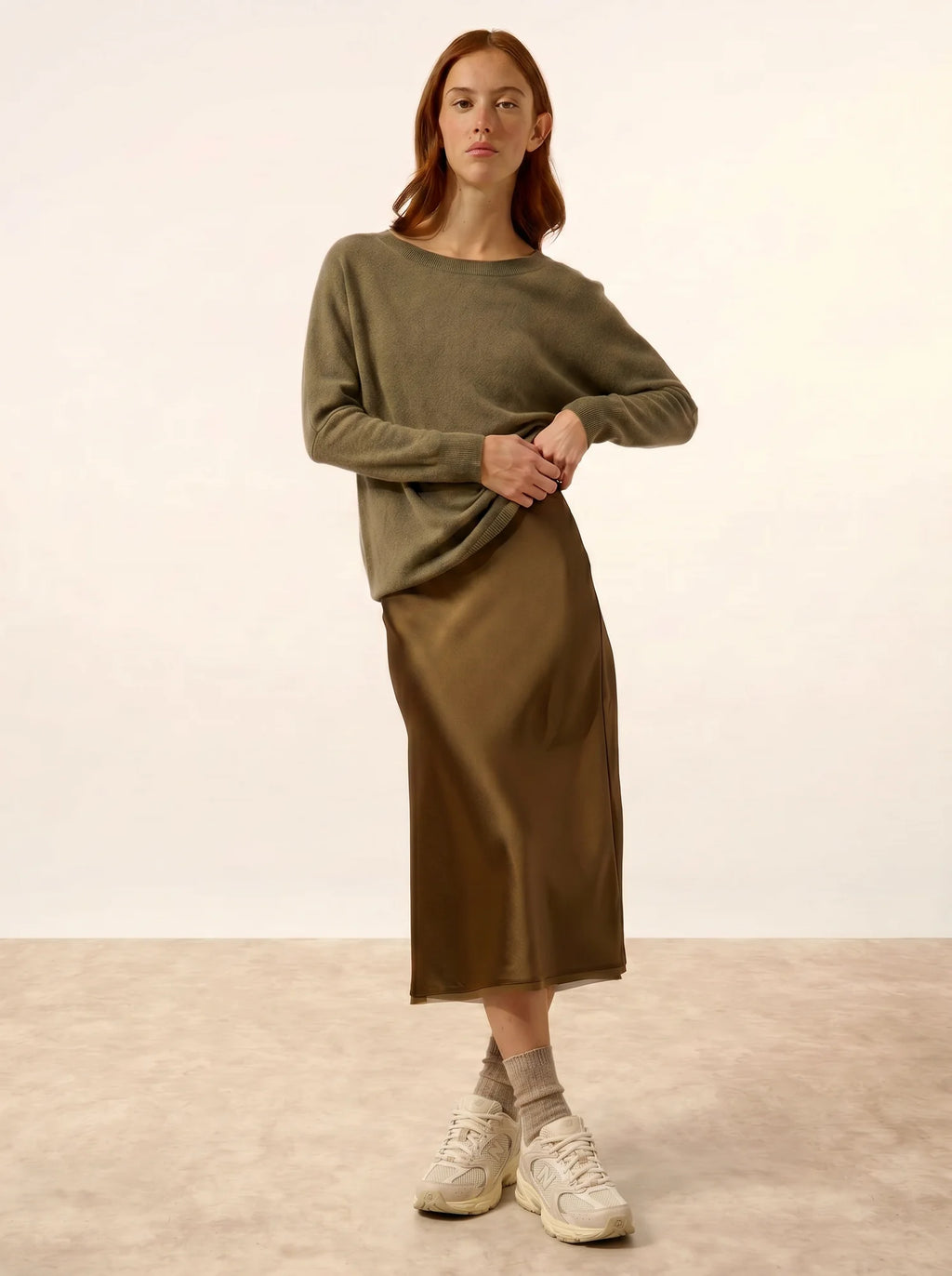 REBECCA pullover chauve souris army