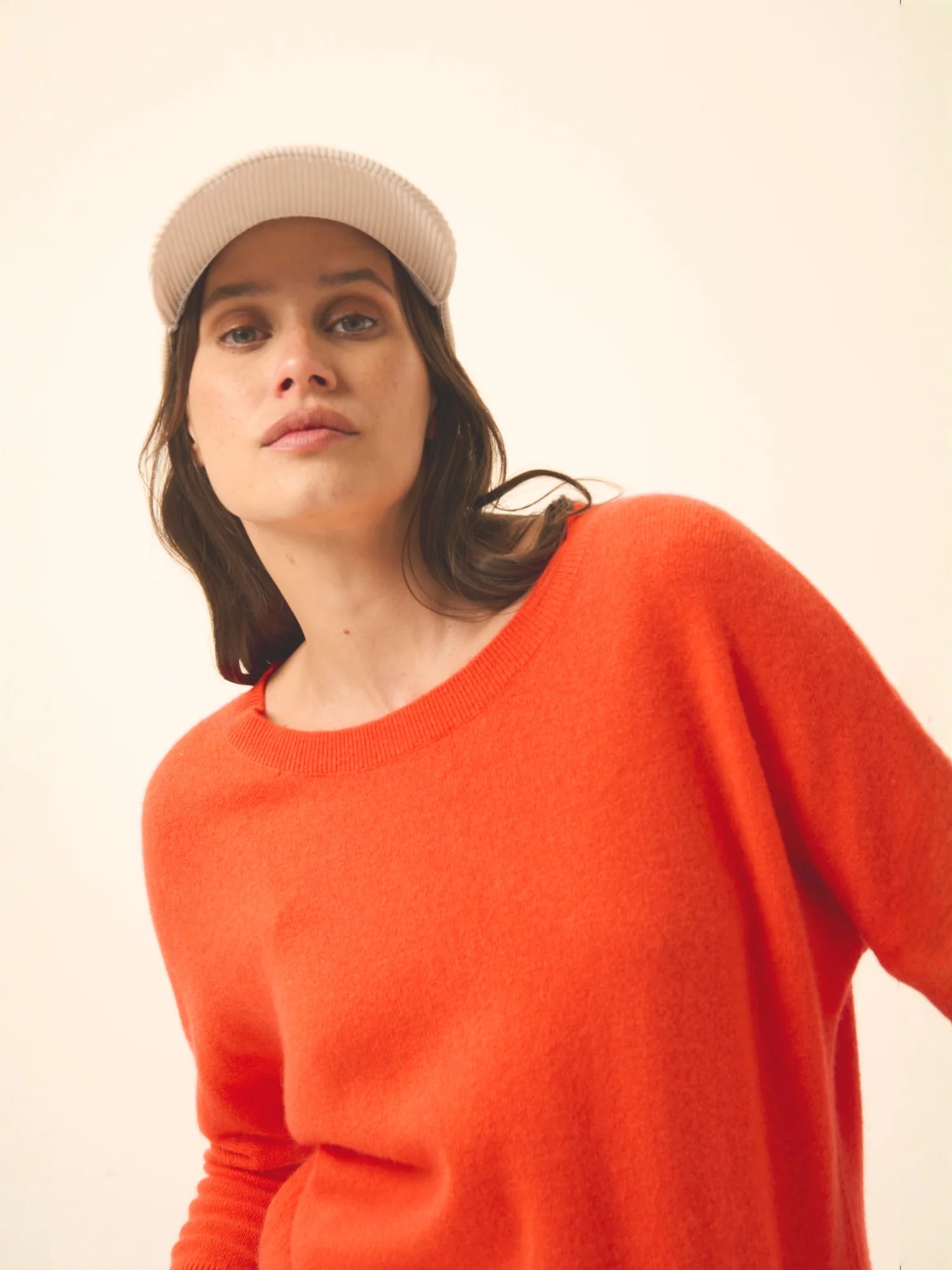 REBECCA pullover chauve souris orange