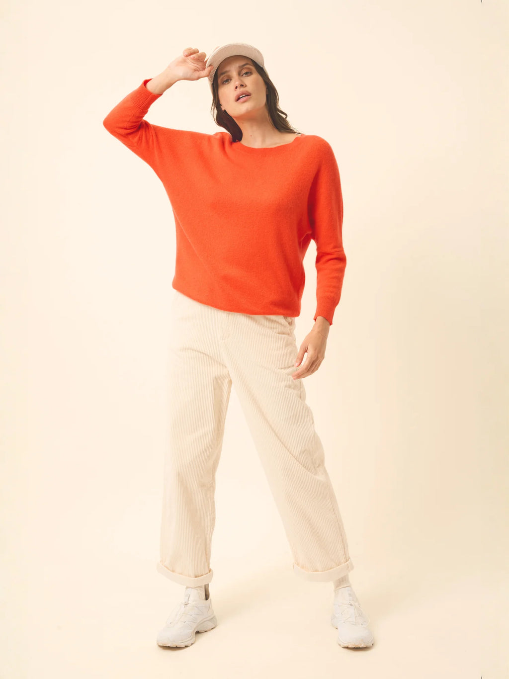 REBECCA pullover chauve souris orange