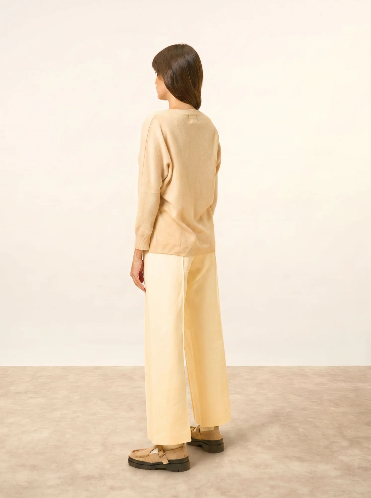 REBECCA pullover chauve souris sand