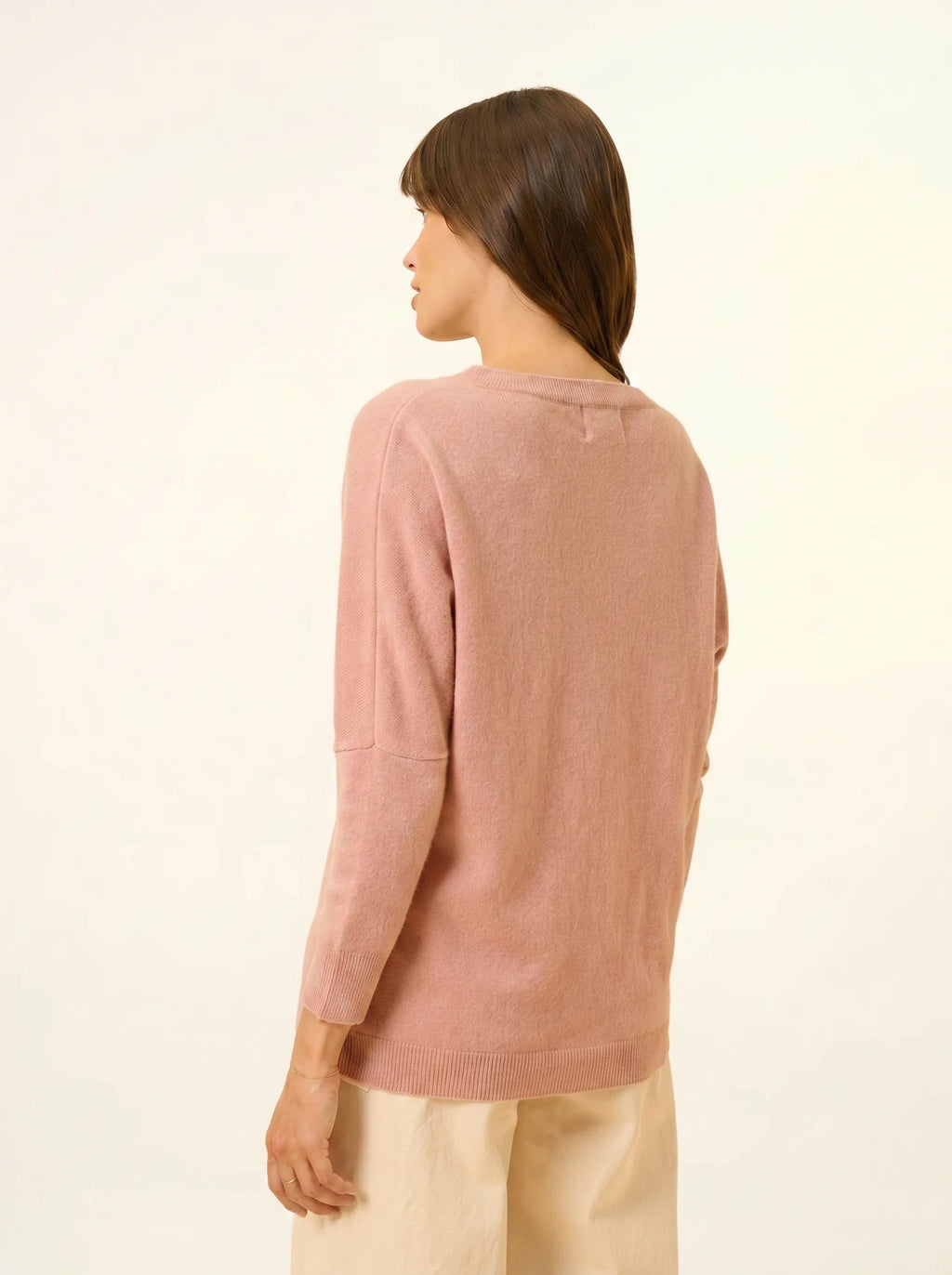 REBECCA pullover chauve souris bois de rosa