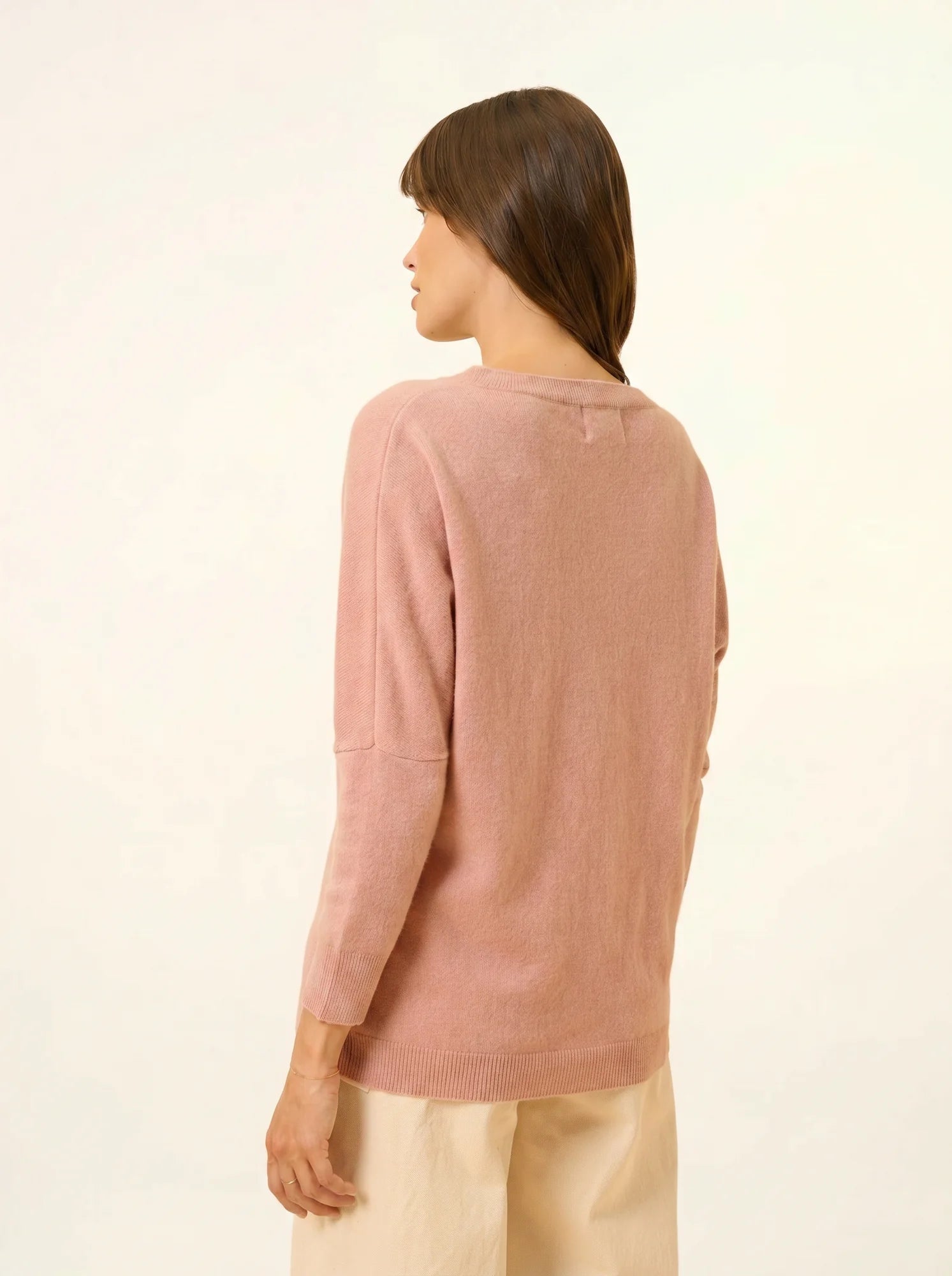 REBECCA pullover chauve souris bois de rosa