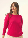 REBECCA pullover chauve souris fuchsia