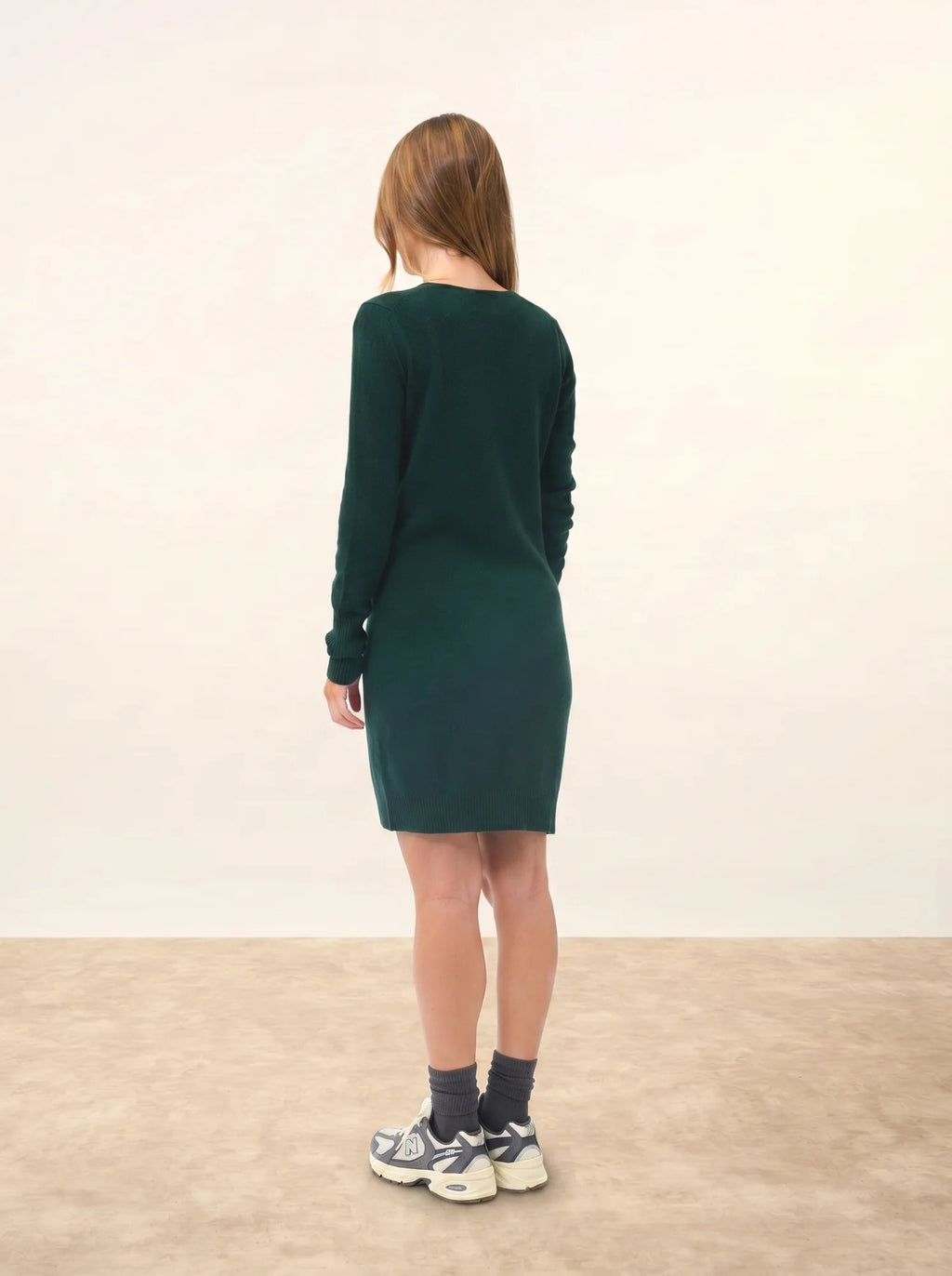 TRACY kleid v-ausschnitt zypresse