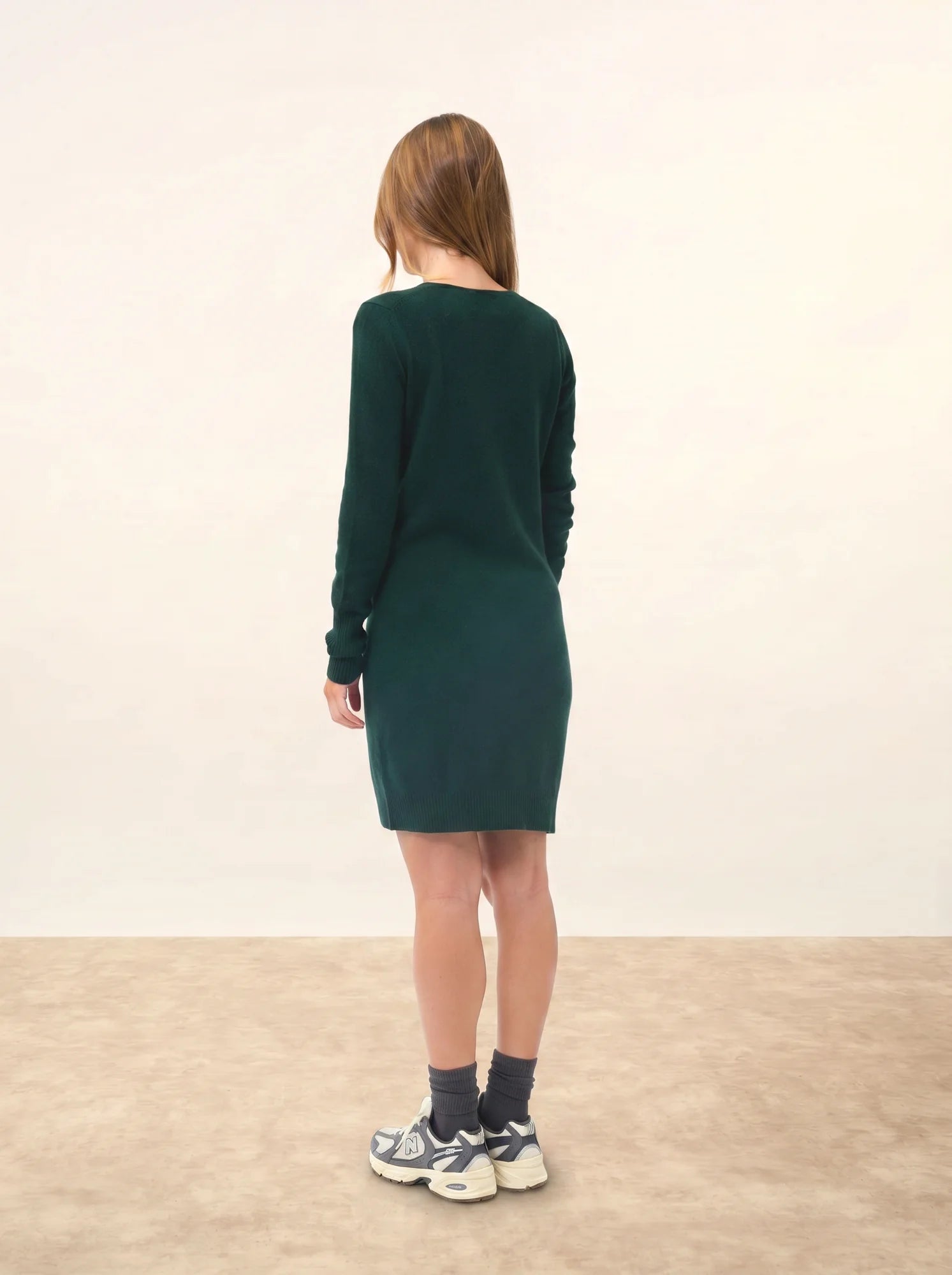 TRACY kleid v-ausschnitt zypresse