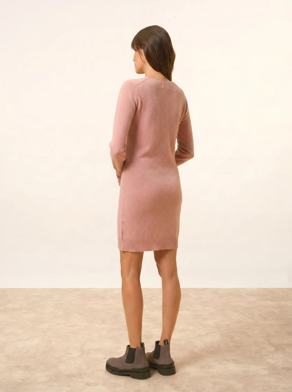TRACY kleid v-ausschnitt bois de rosa