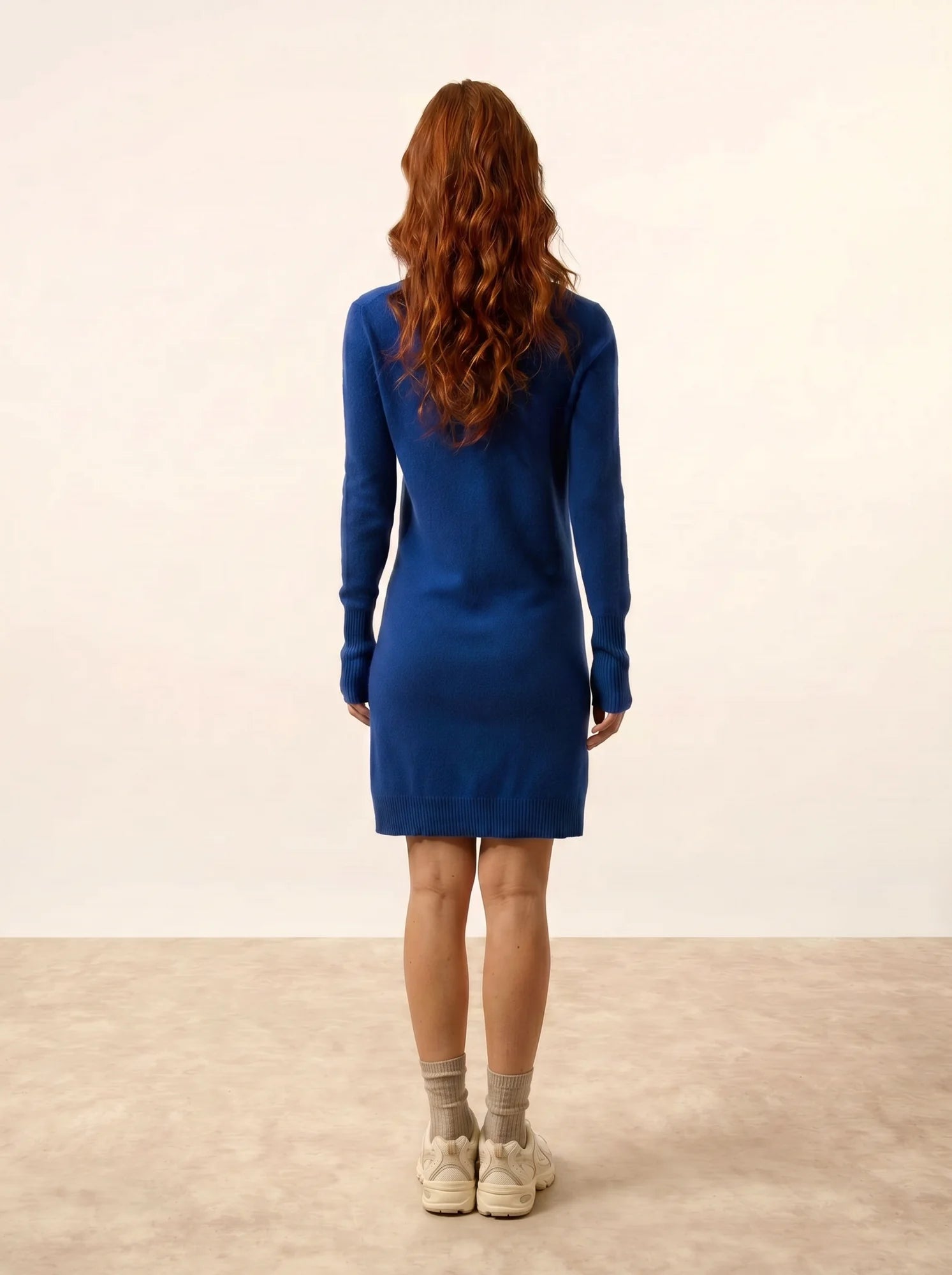 TRACY kleid v-ausschnitt ultramarin