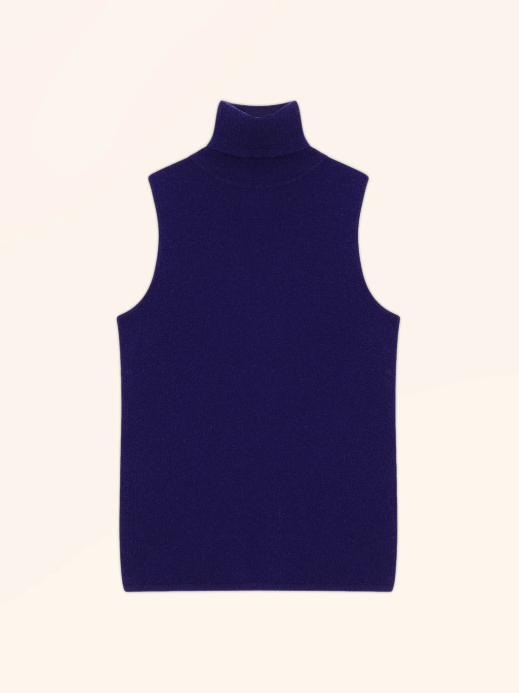VIOLET pullover rollkragen ärmellos violett