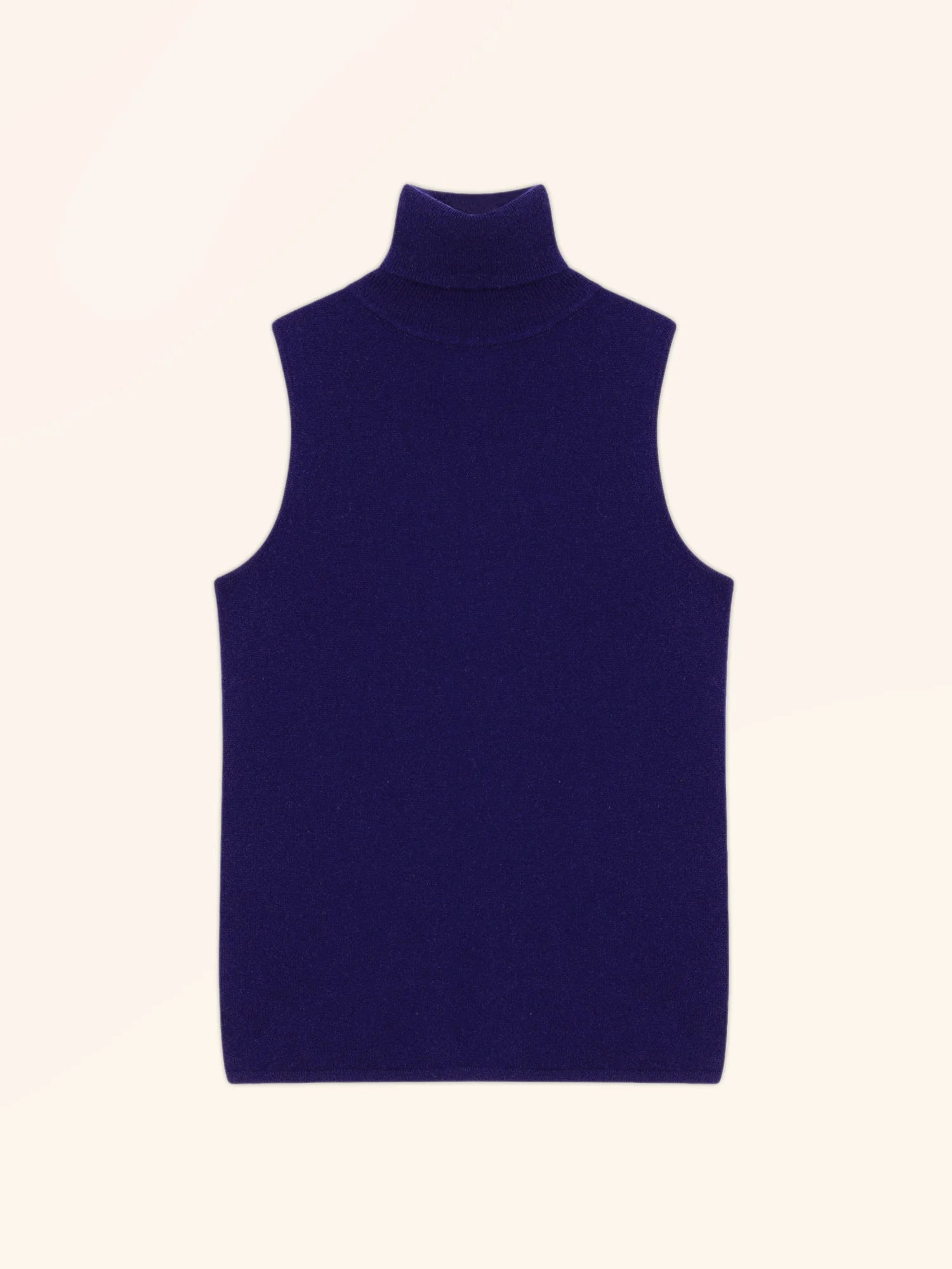 VIOLET pullover rollkragen ärmellos violett
