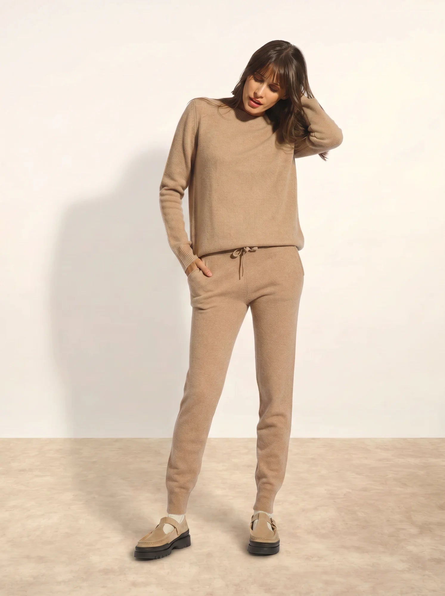 WENDY jogging camel chiné