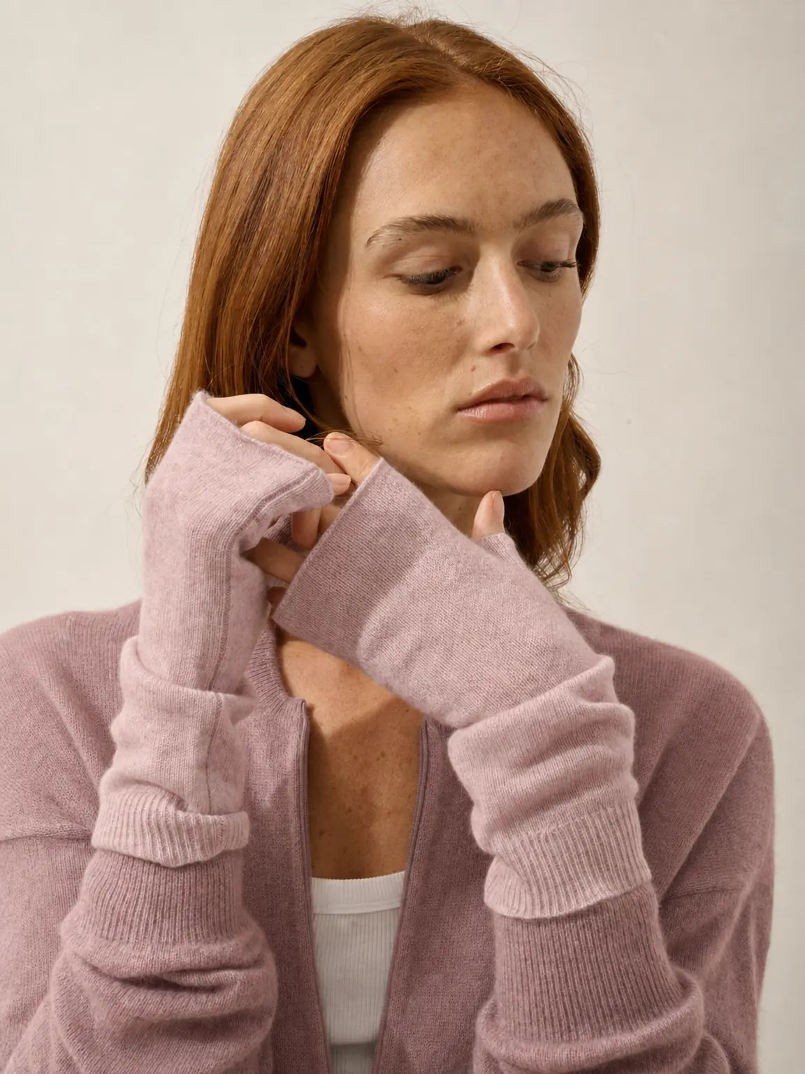 ZOE fingerlose handschuhe bois de rosa
