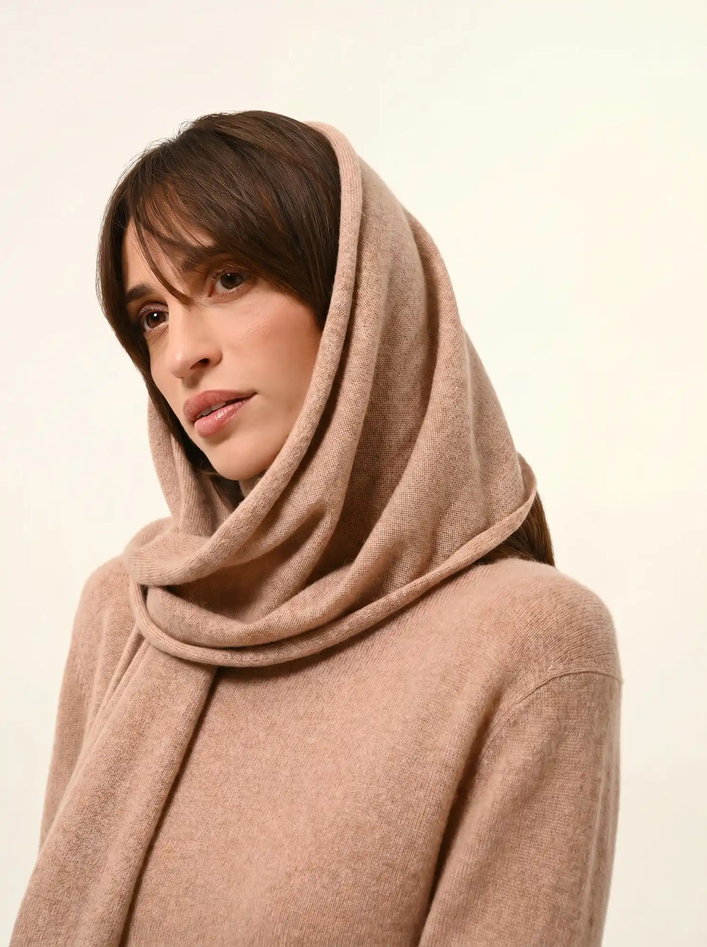 SPENCER schal camel meliert