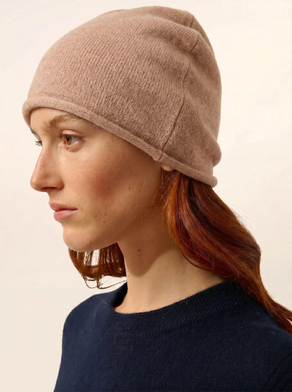 LAUREN Mütze Camel meliert