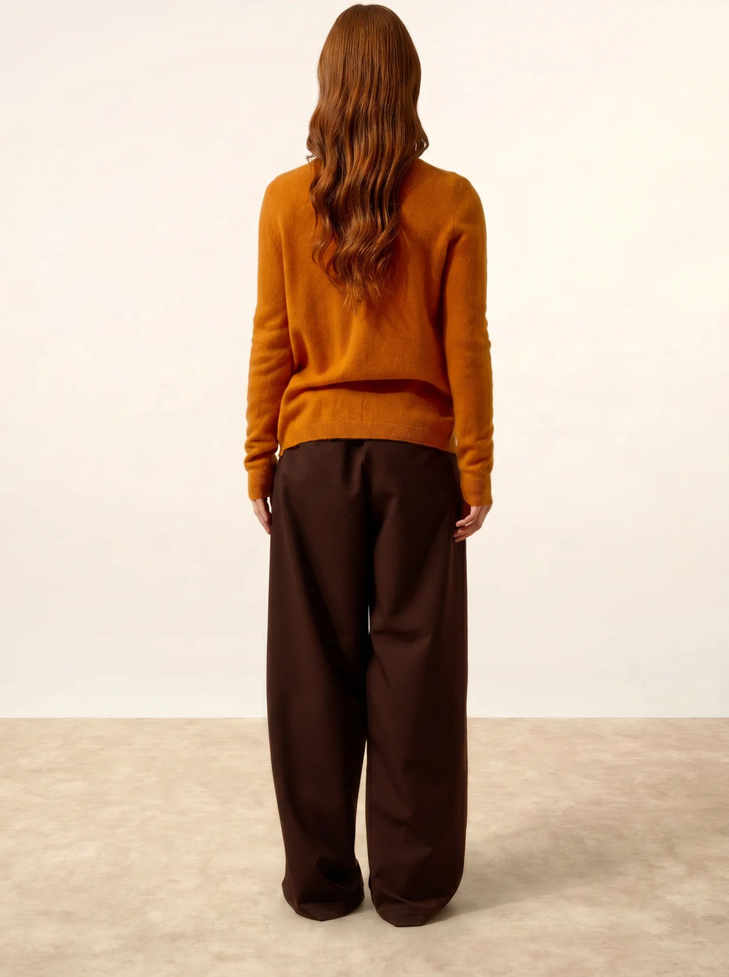 KATHARINE strickjacke rundhalsausschnitt ocre