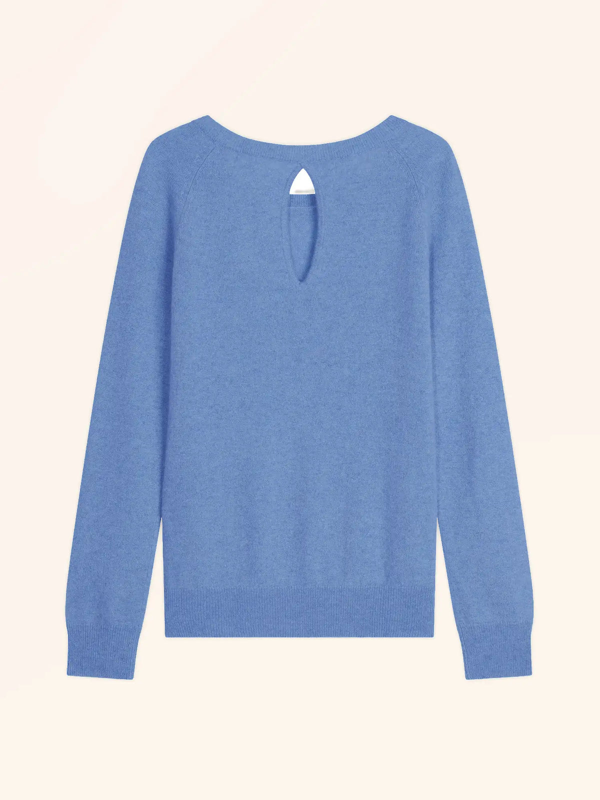 ABIGAILE Sweater Boat Neck Drop Back Sky