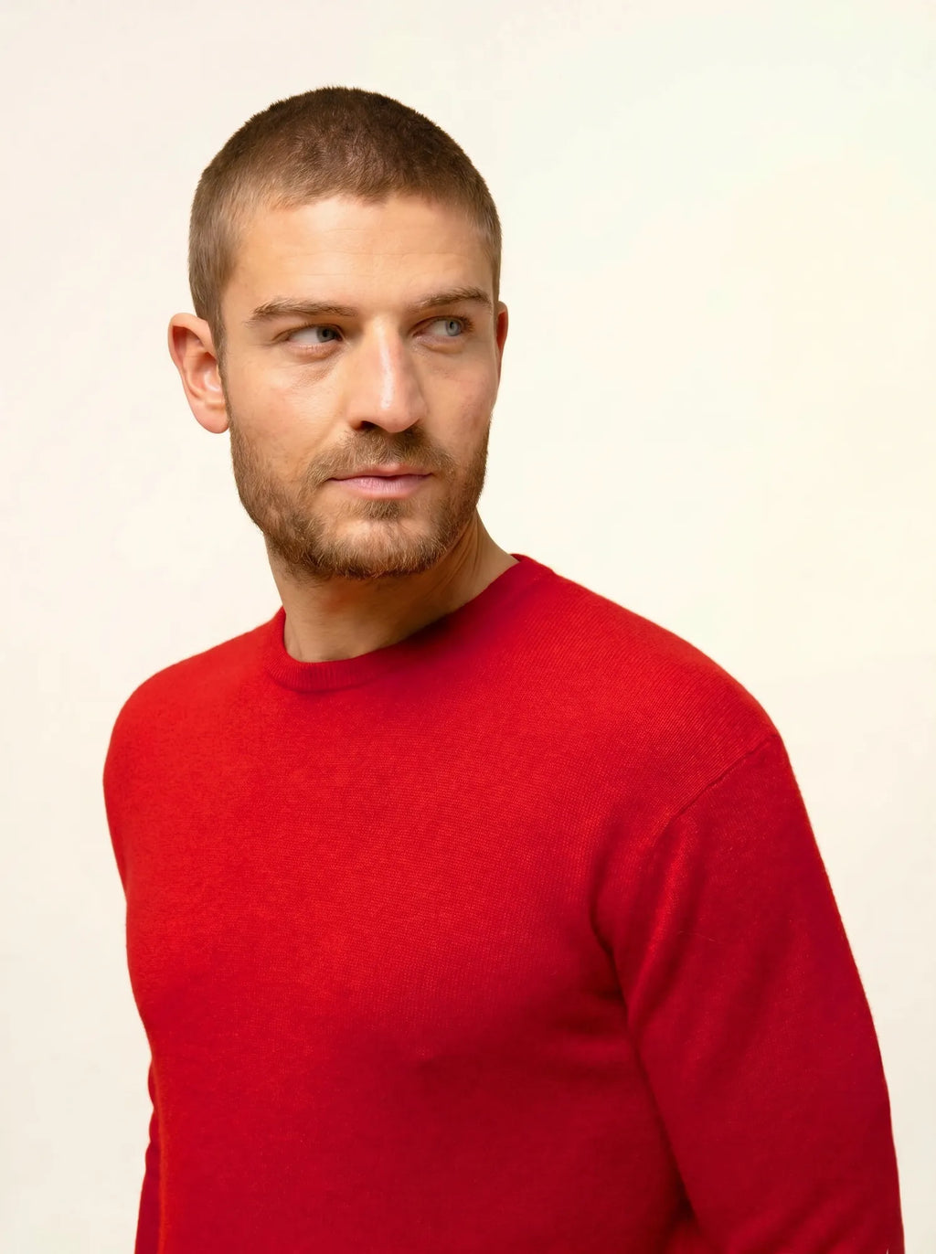 HOWARD pullover rundhalsausschnitt rot