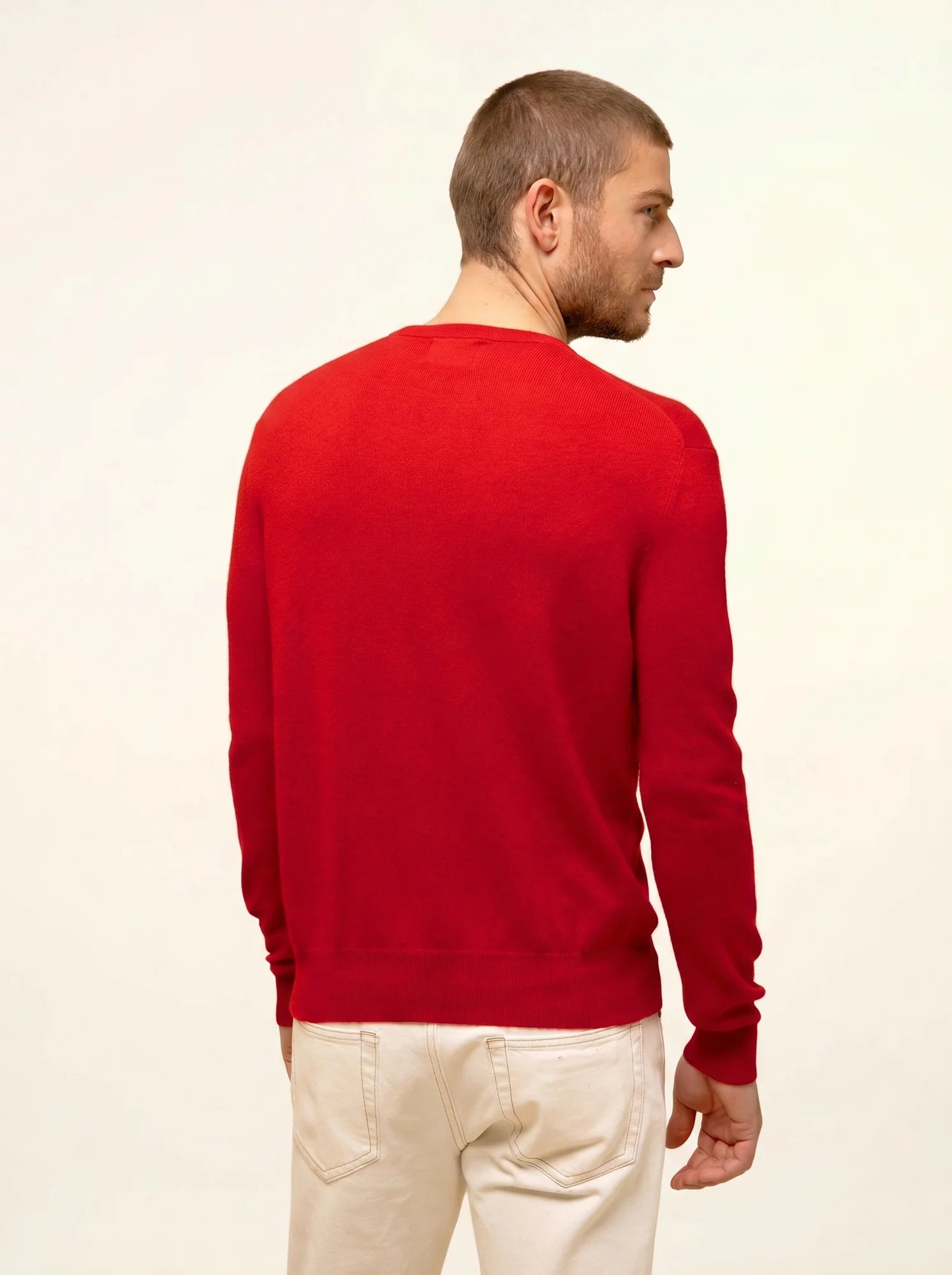 HOWARD pullover rundhalsausschnitt rot