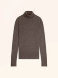 LEXIE Pullover Rollkragen Taupe meliert