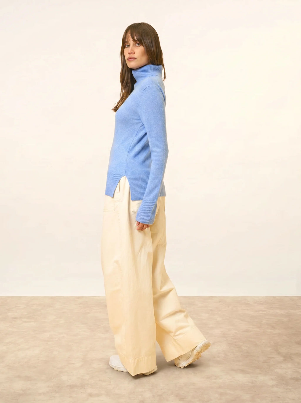 LEXIE pullover rollkragen himmelblau