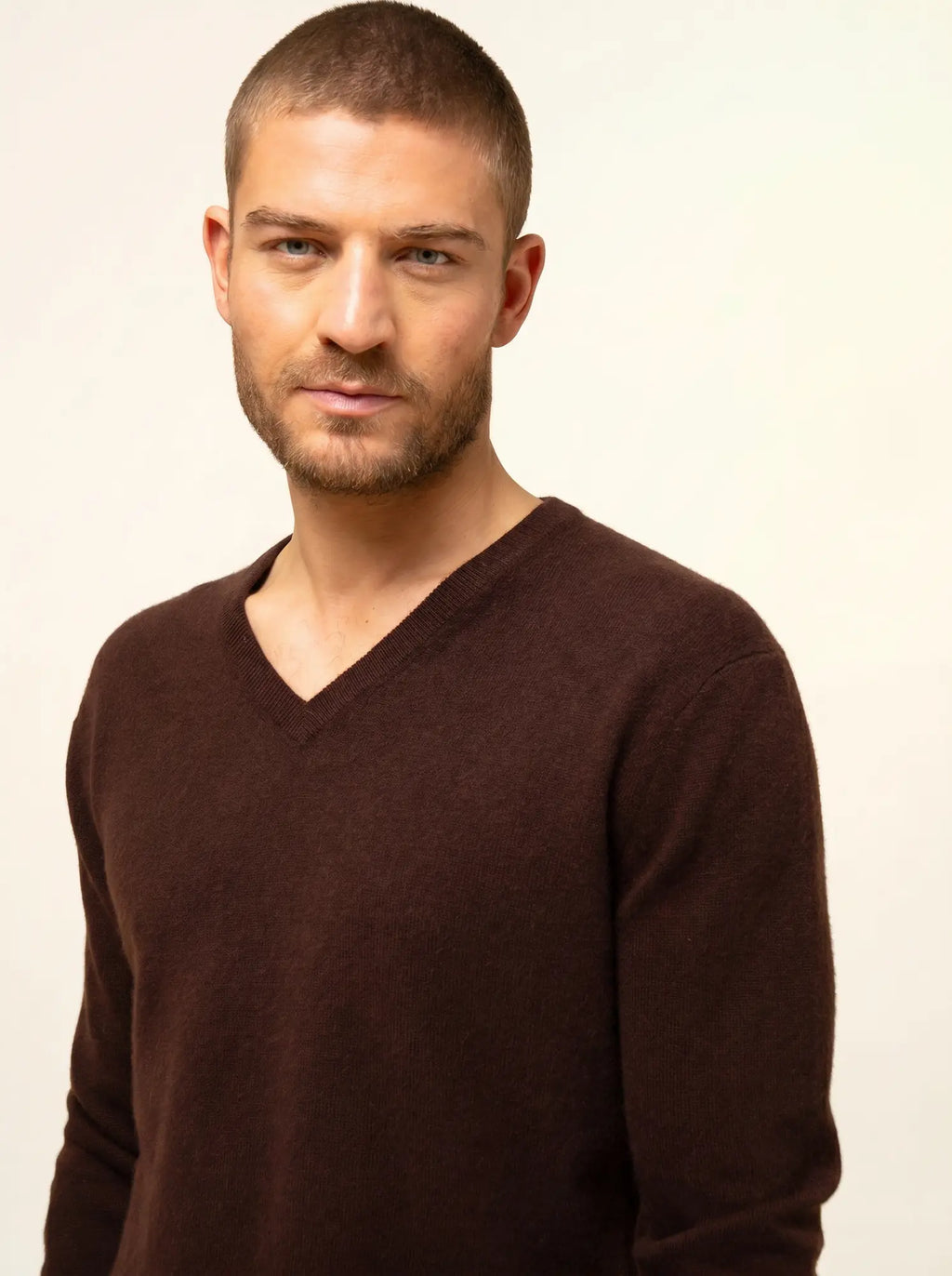 WALT pullover v-ausschnitt choco