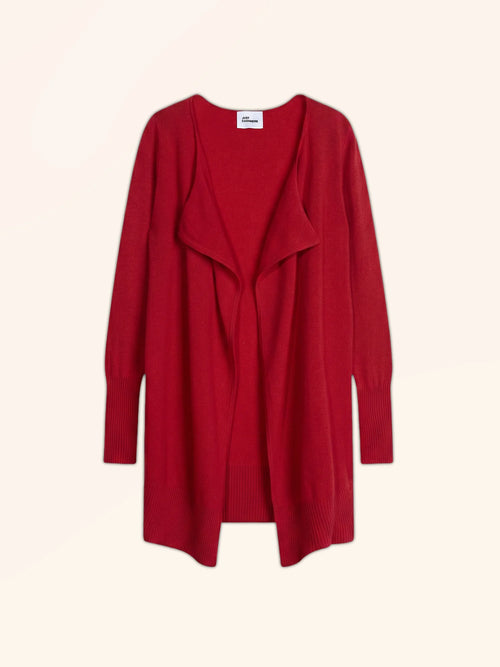 BROOKE veste longue rouge