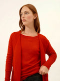 BROOKE jacke lang rot