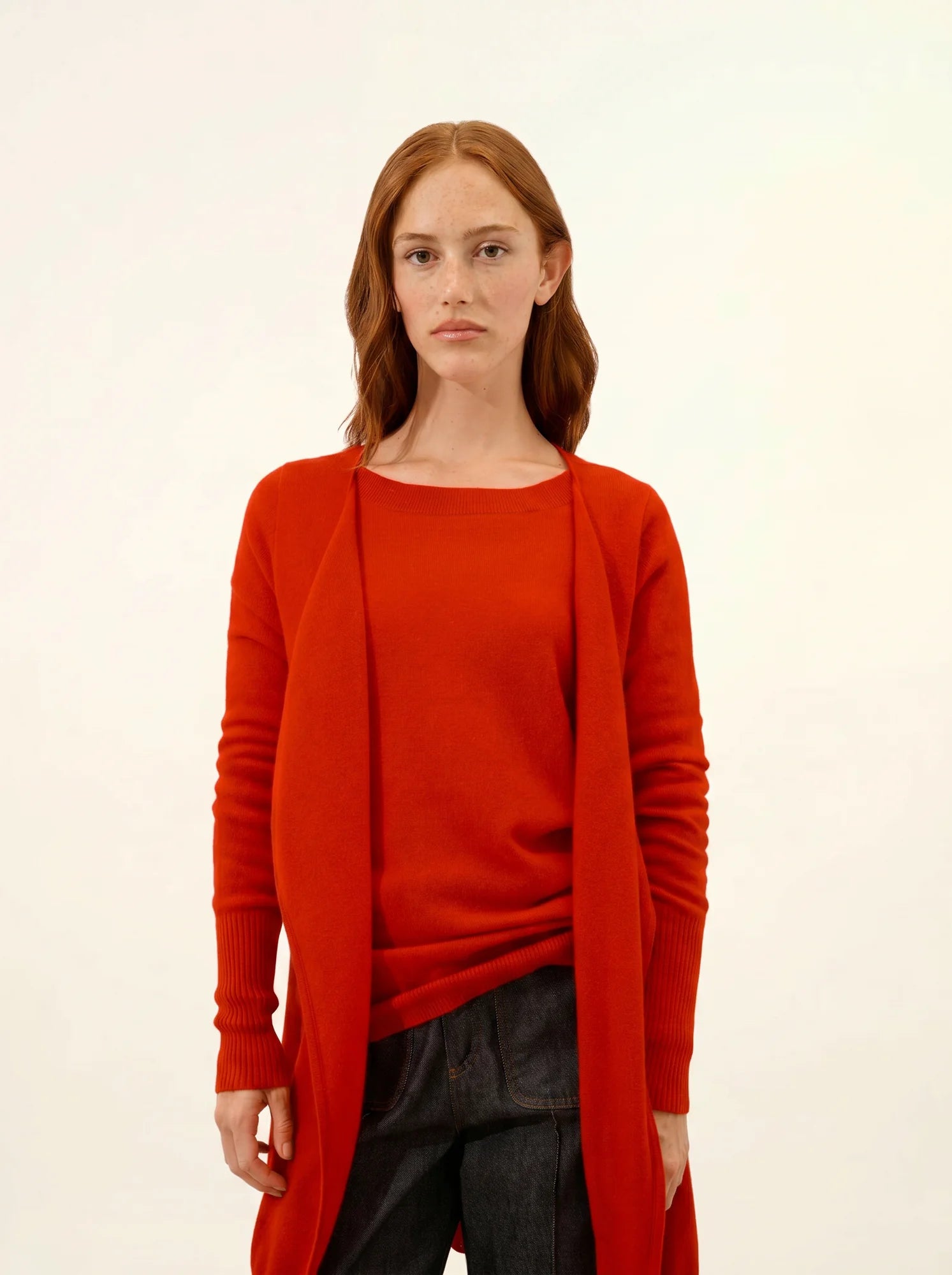 BROOKE jacke lang rot