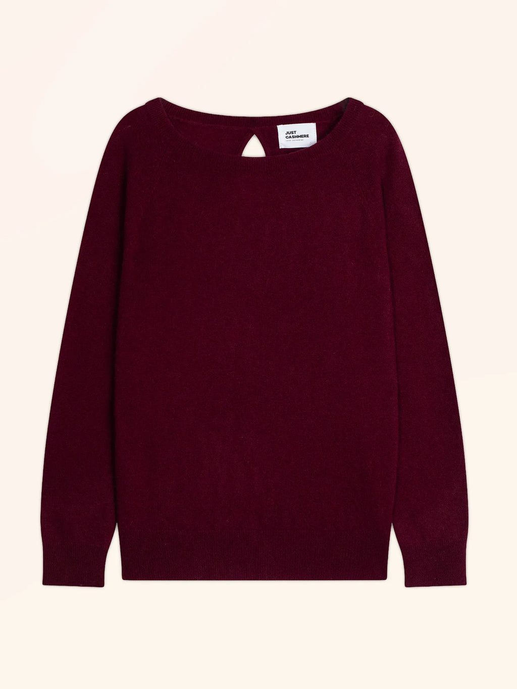 ABIGAILE pullover u-boot-ausschnitt tropfen hinten bordeaux