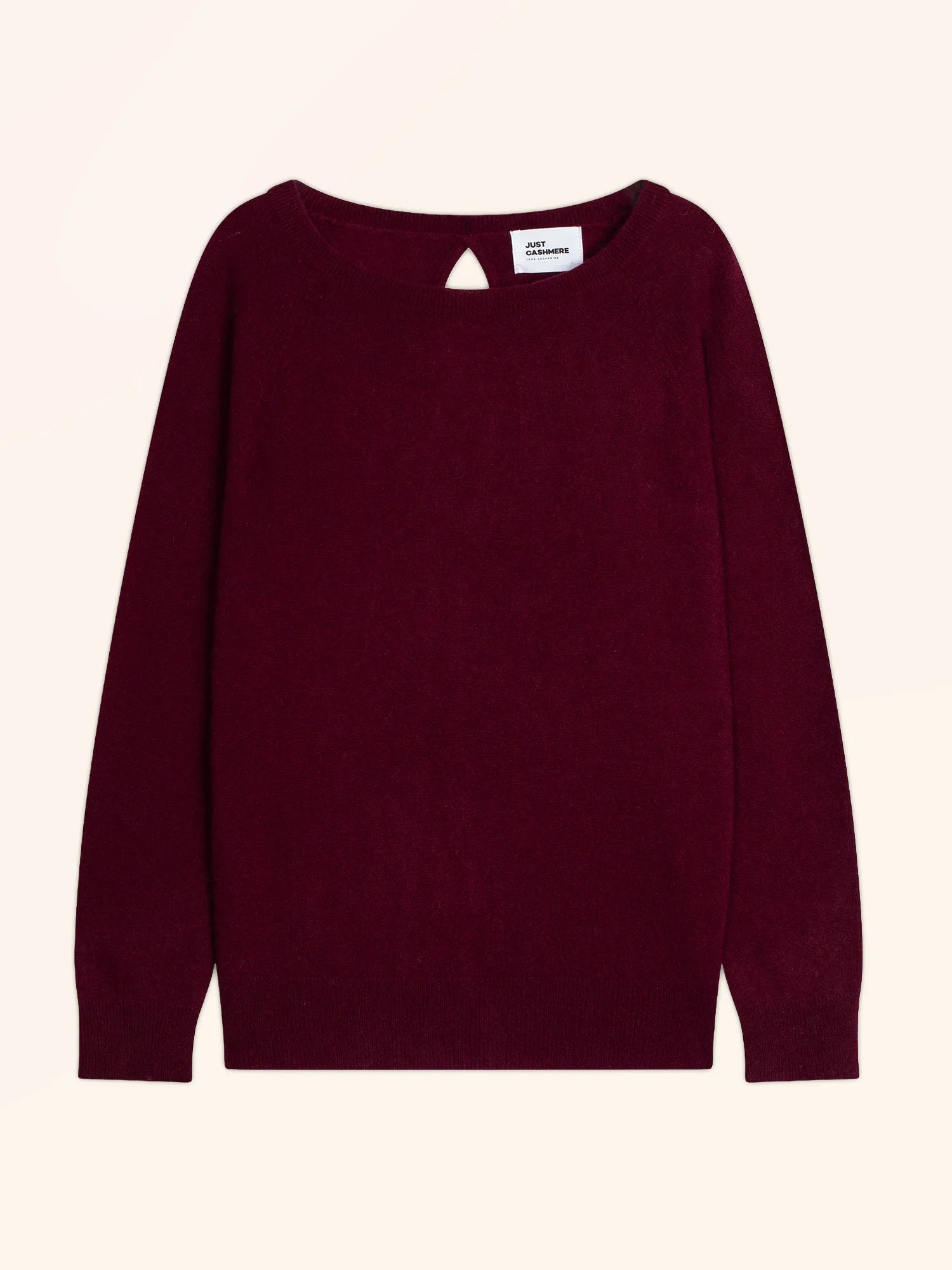 ABIGAILE pullover u-boot-ausschnitt tropfen hinten bordeaux