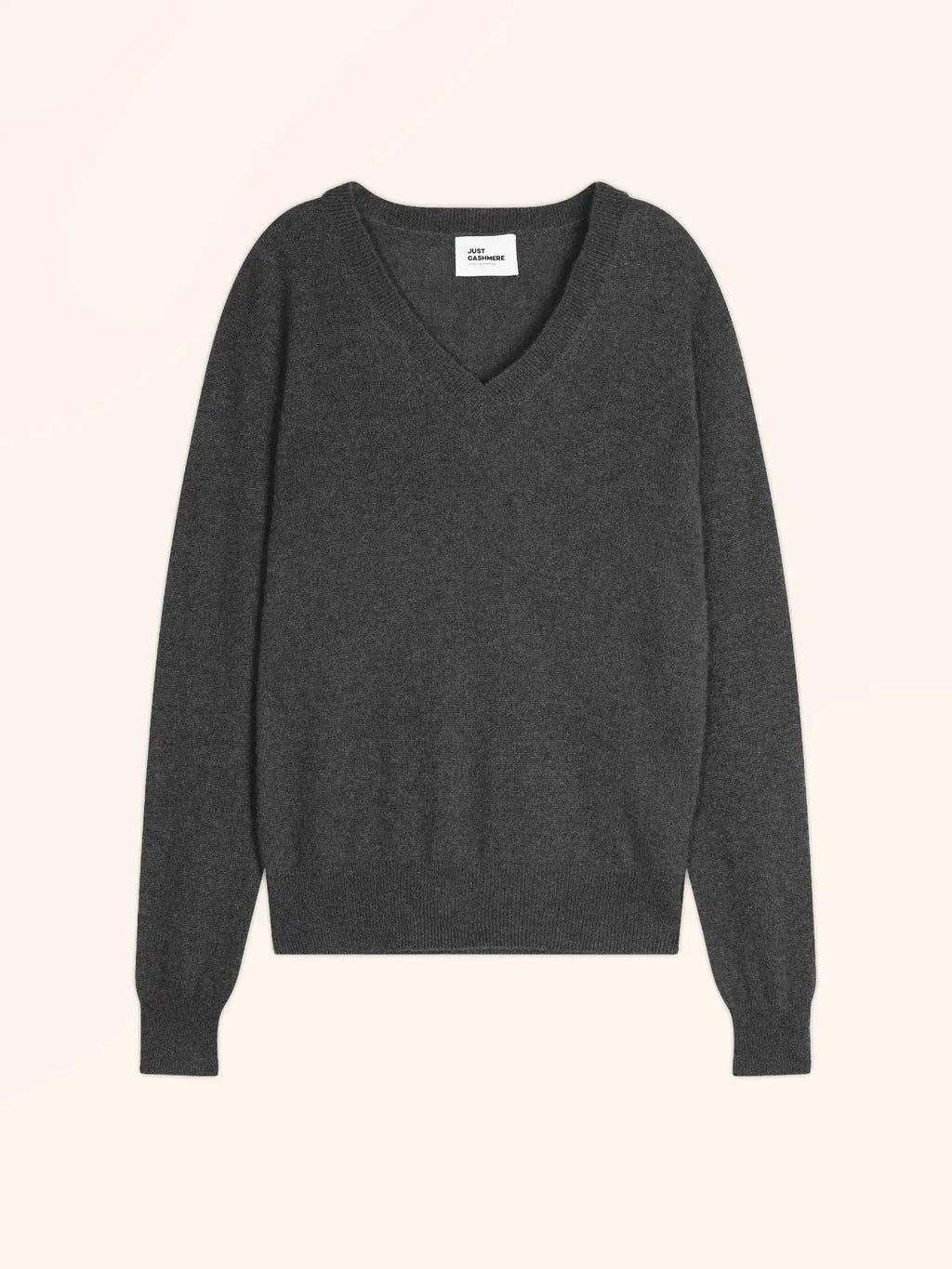 NORA pullover v-ausschnitt anthrazit meliert