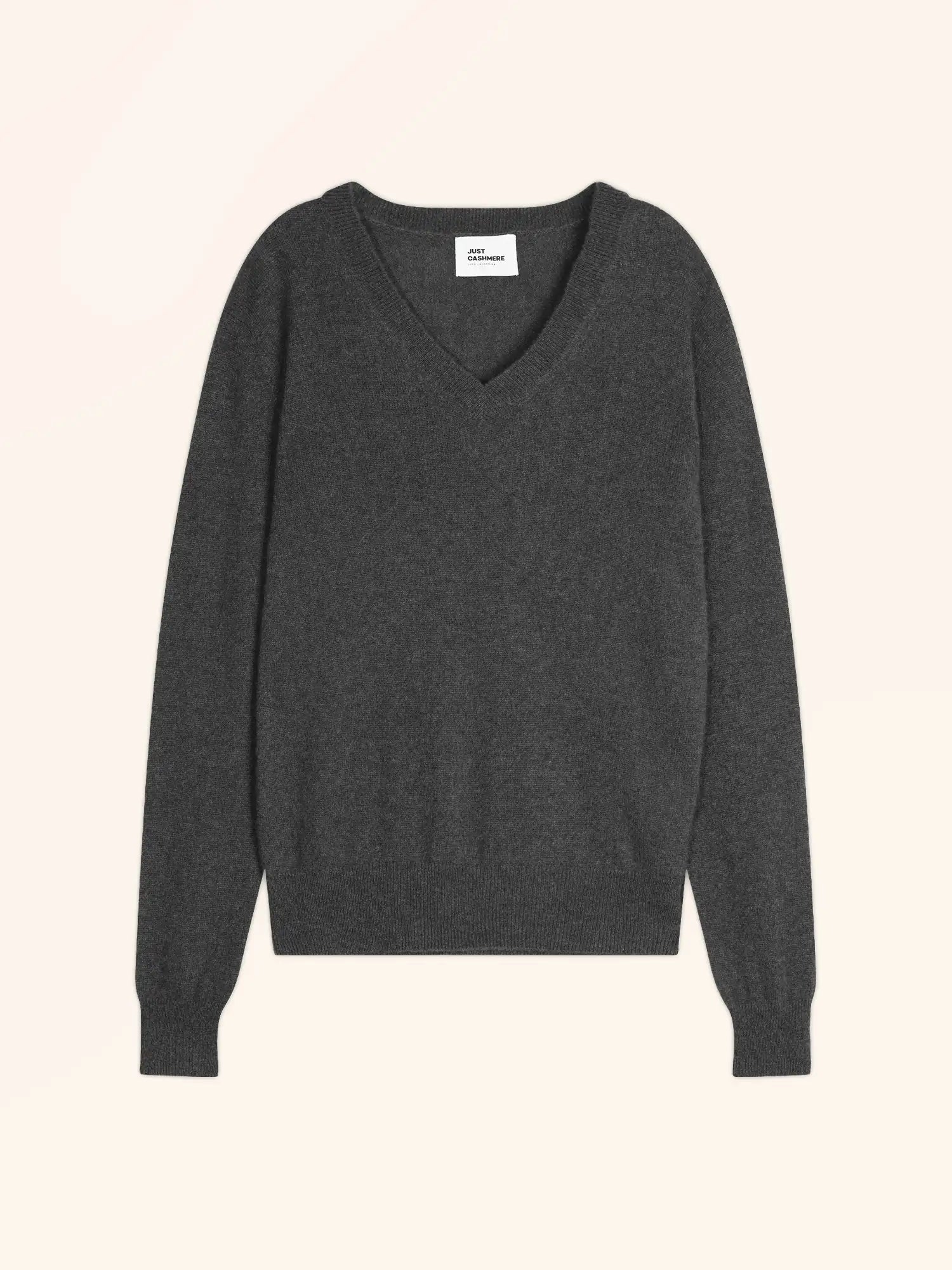 NORA pullover v-ausschnitt anthrazit meliert