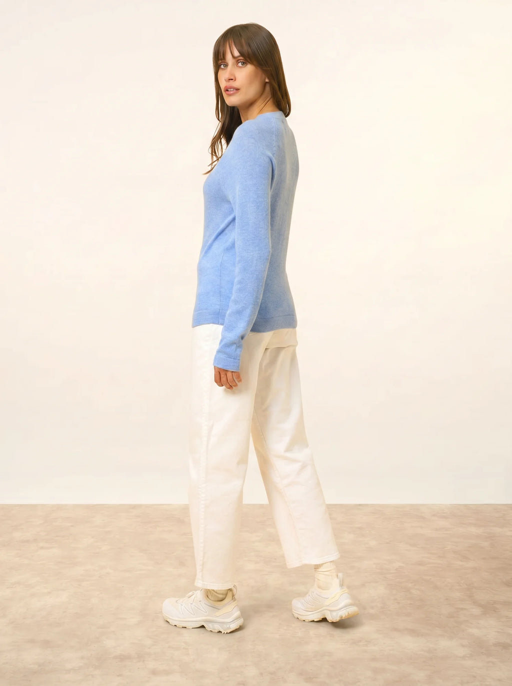 JANE pullover rundhalsausschnitt himmelblau