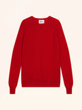 HELEN Pull Col Rond Rouge