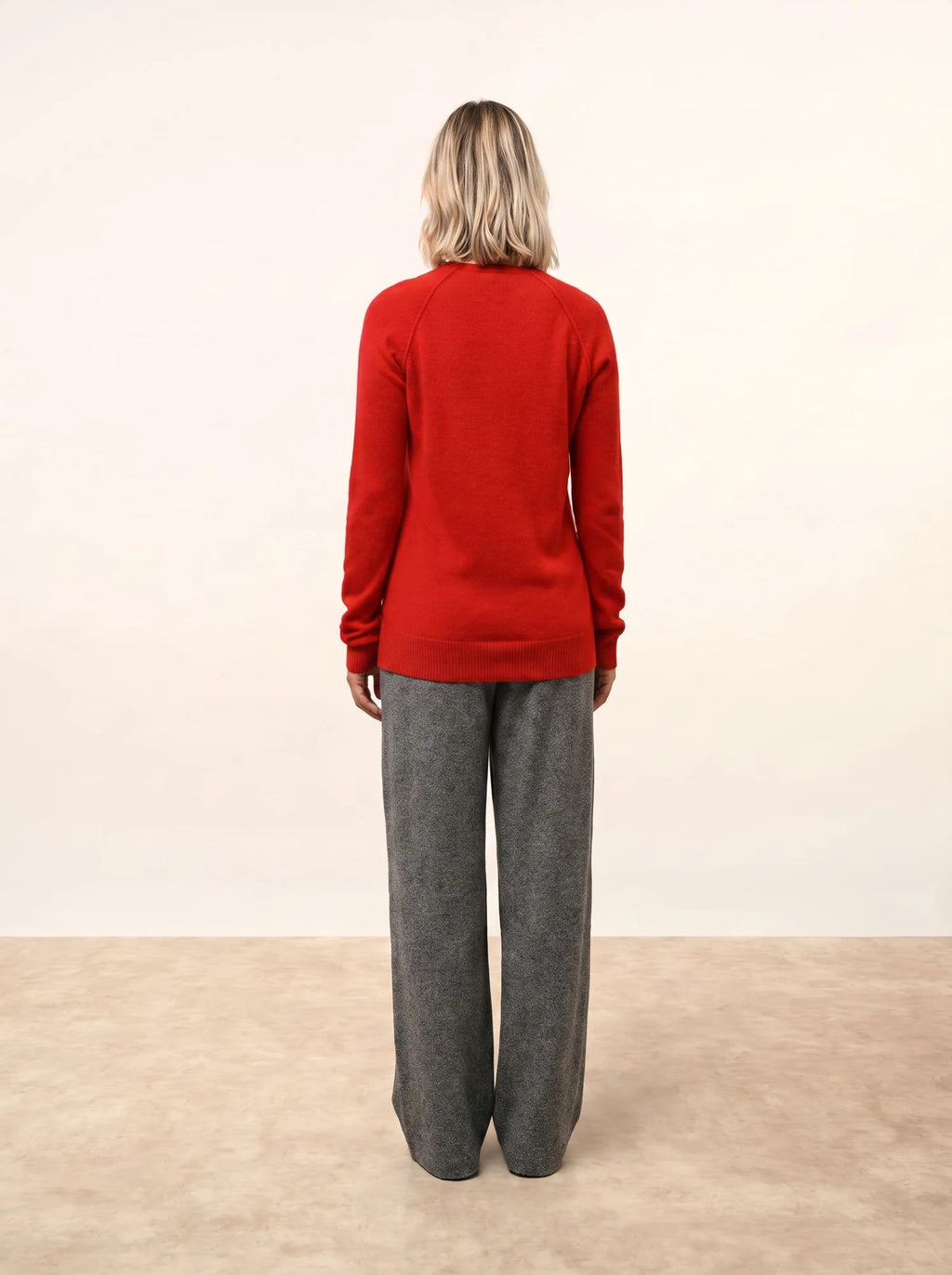 HELEN pullover rundhalsausschnitt rot