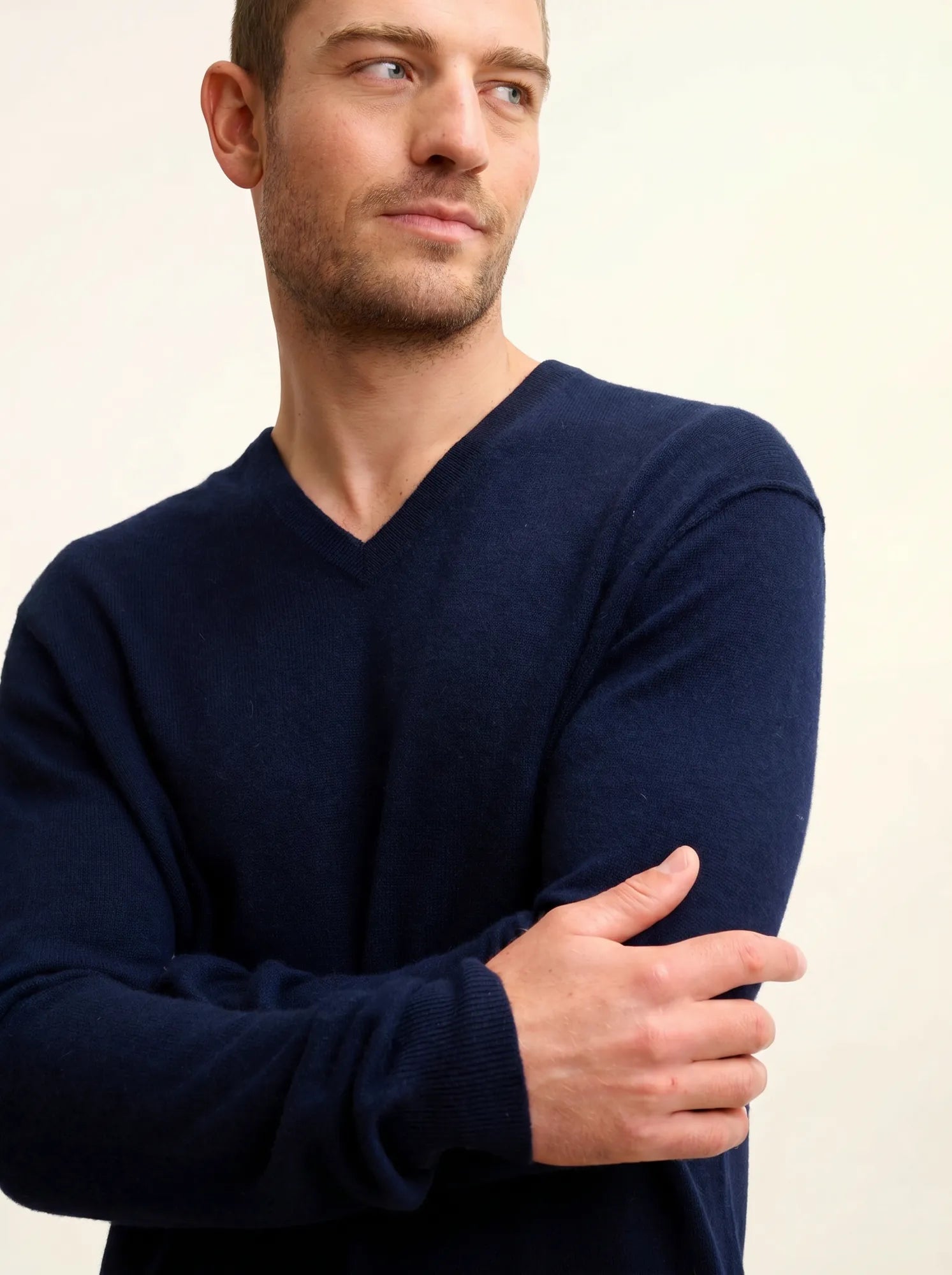 TOM pullover v-ausschnitt marineblau