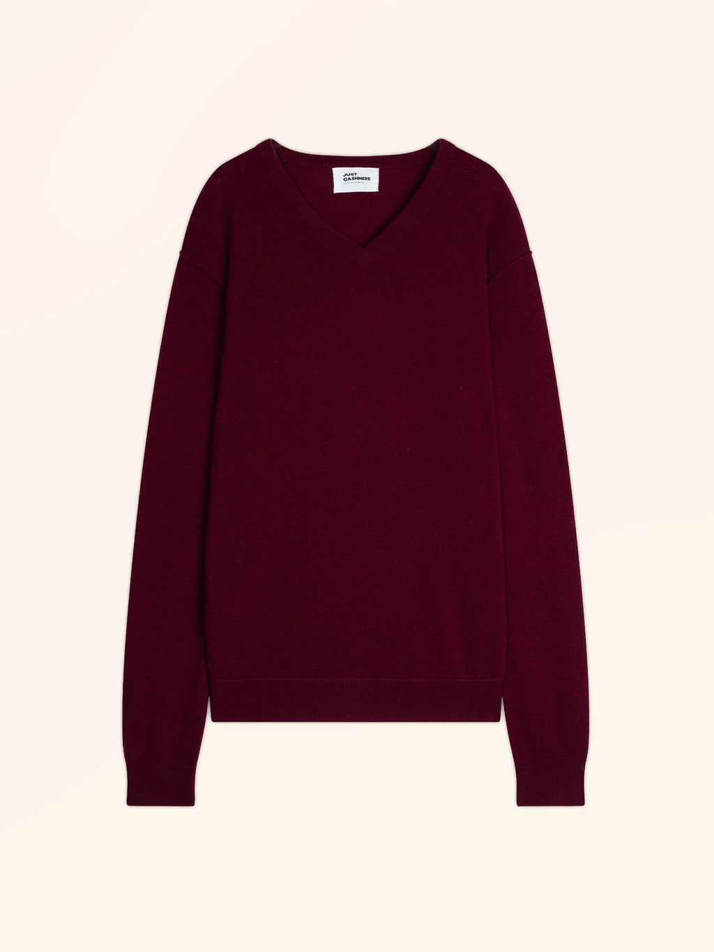 TOM pullover v-ausschnitt bordeaux