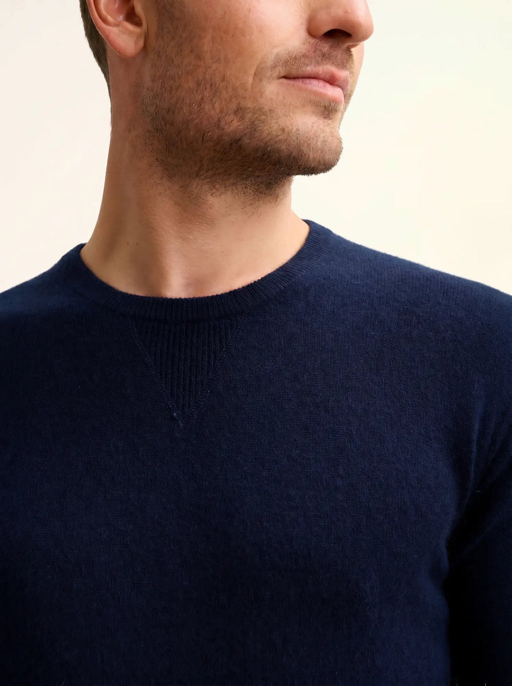 NOE pullover rundhalsausschnitt marineblau