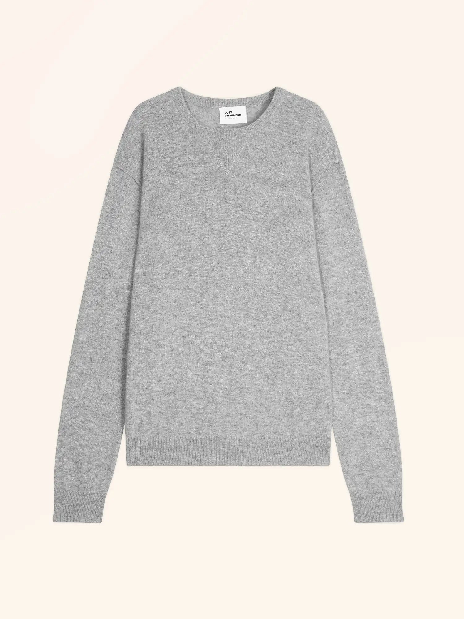 NOE pullover rundhalsausschnitt wolke meliert