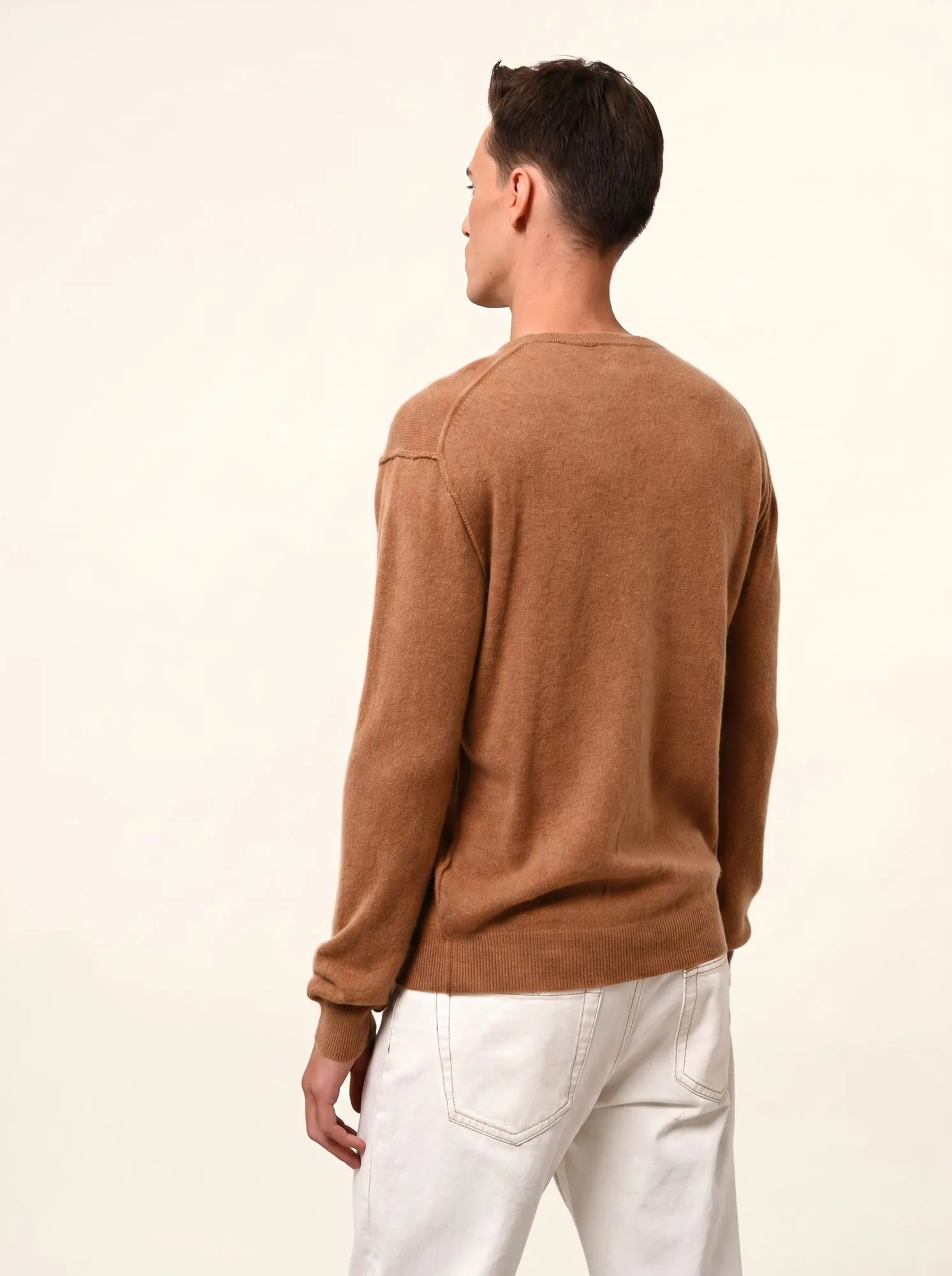 NOE pullover rundhalsausschnitt noisette