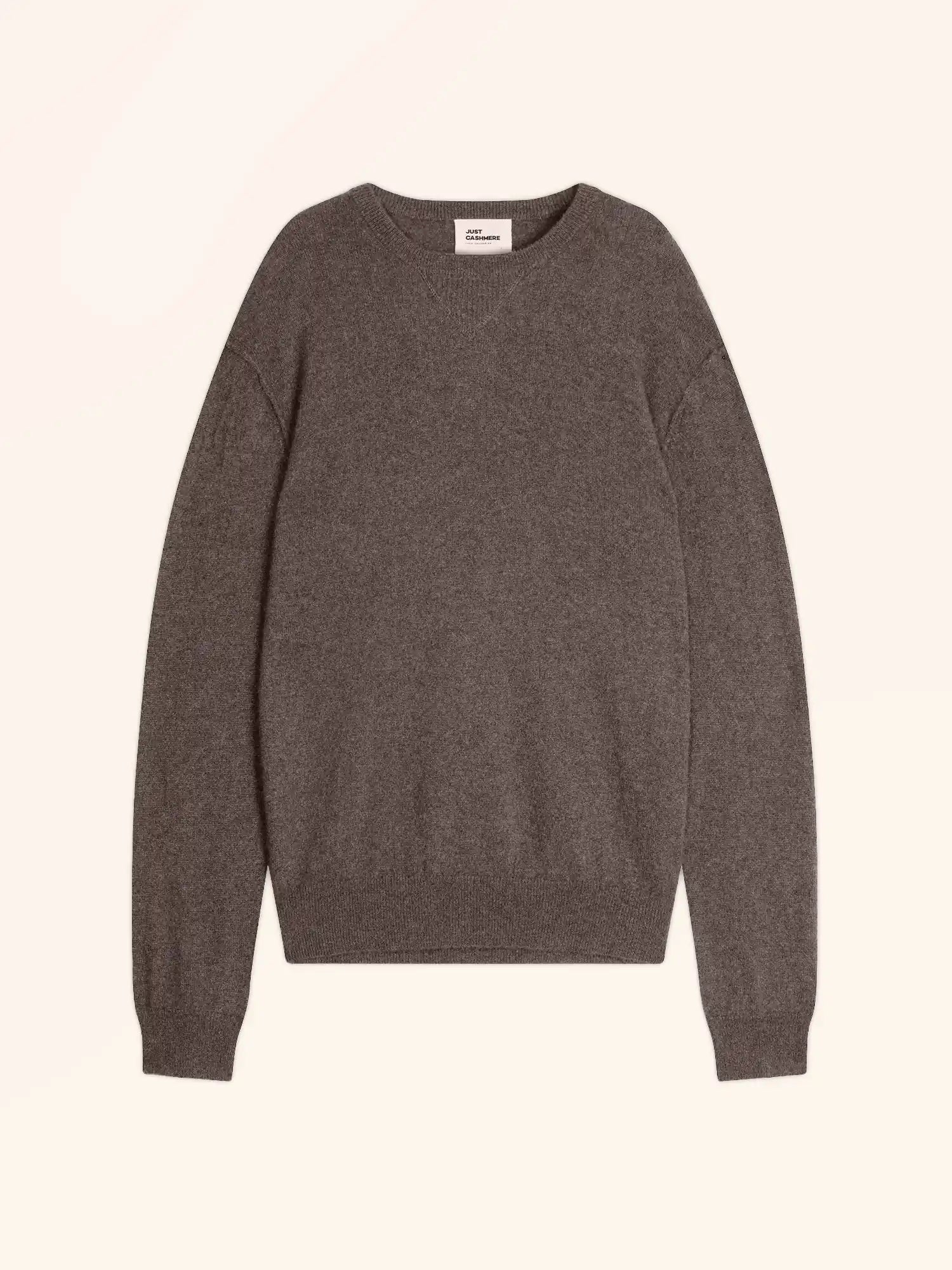NOE pull col rond taupe chiné