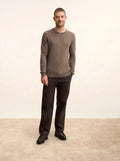 NOE pull col rond taupe chiné