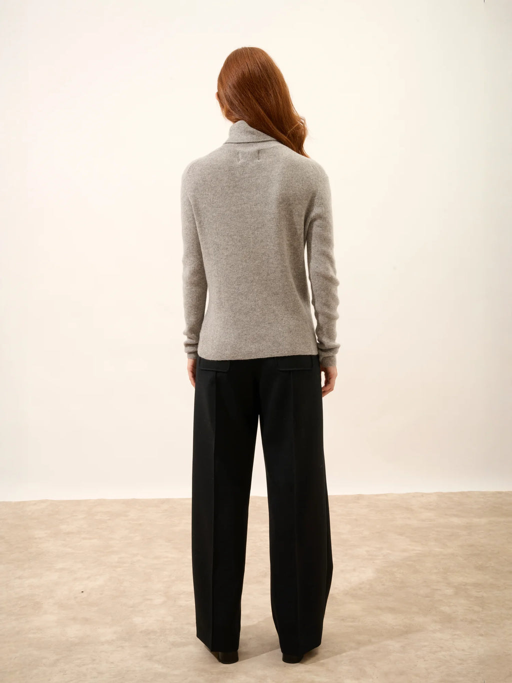 LANAIS pull col roulé nuage chiné