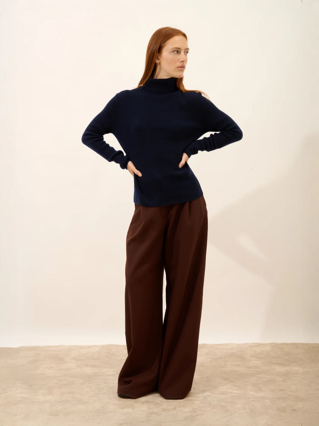 LANAIS pullover rollkragen marineblau
