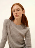 AVANA pullover rundhalsausschnitt wolke meliert