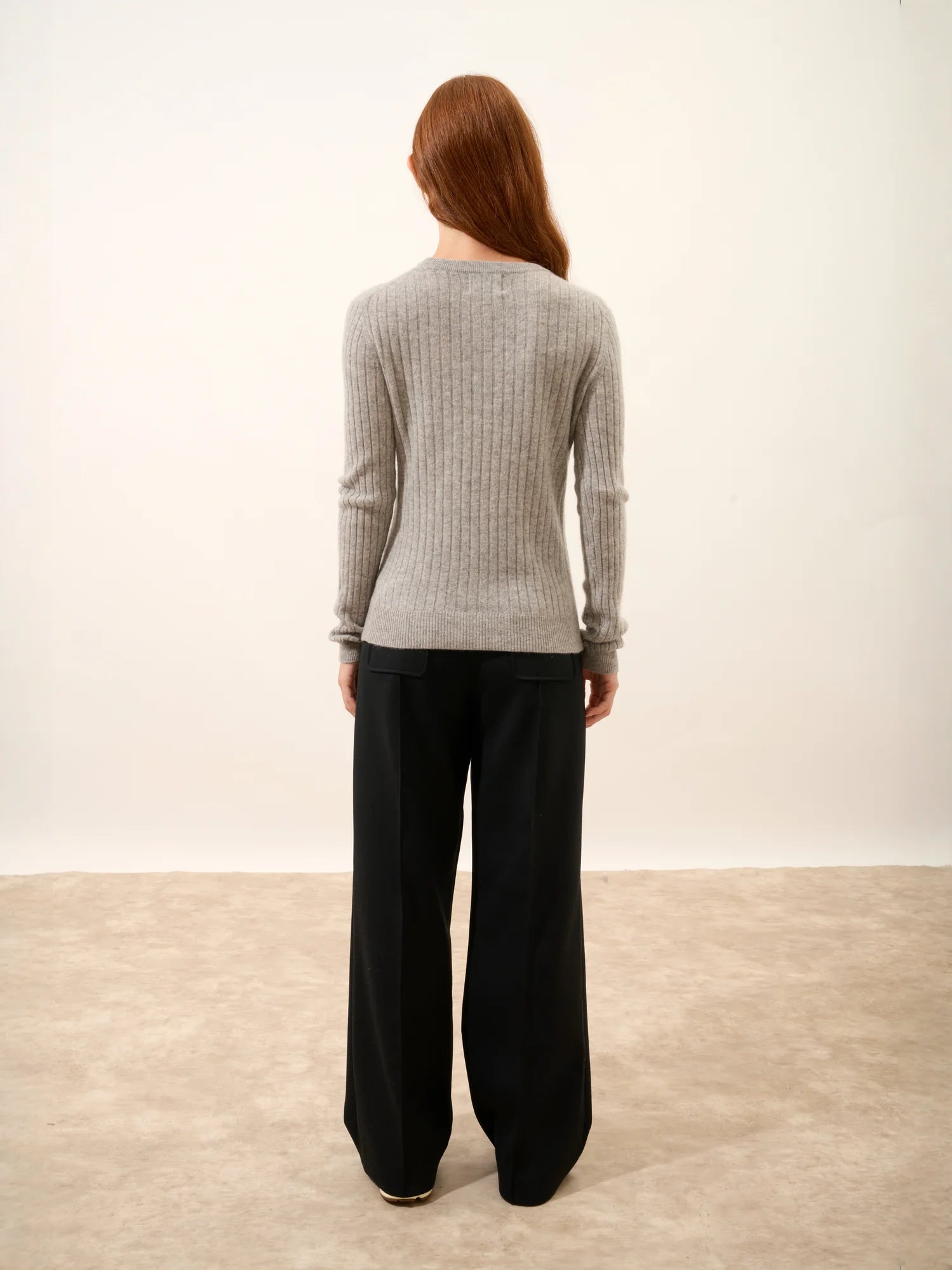 AVANA pullover rundhalsausschnitt wolke meliert